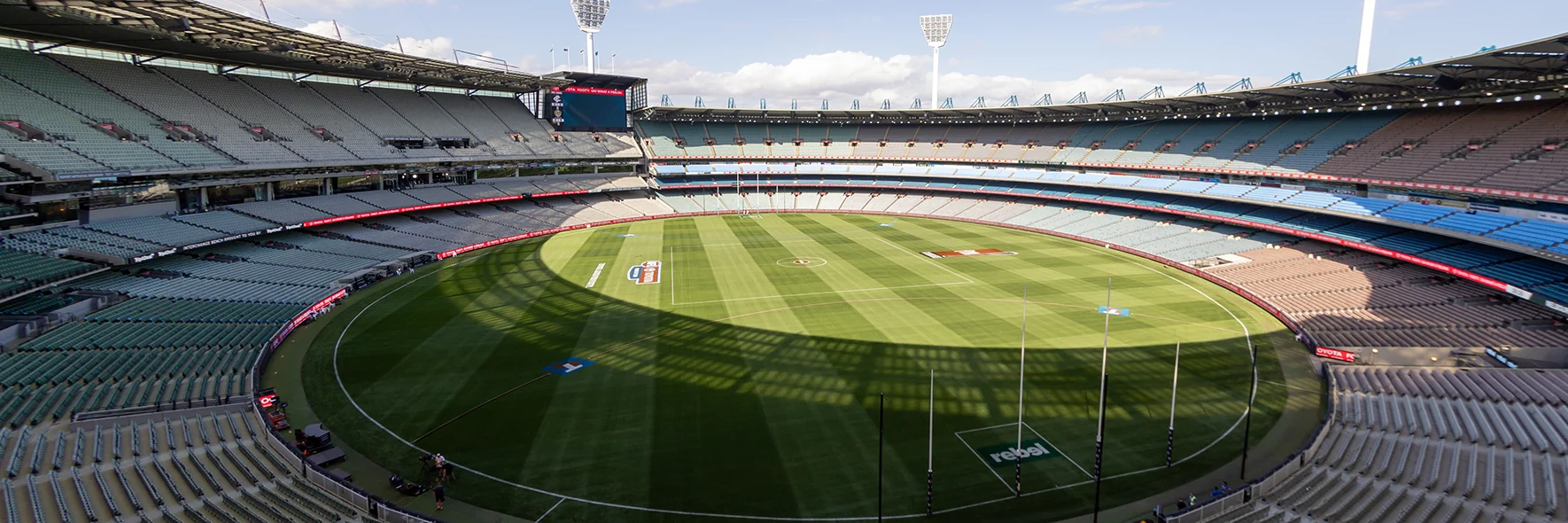 Stadium and seating bowl view of the MCG