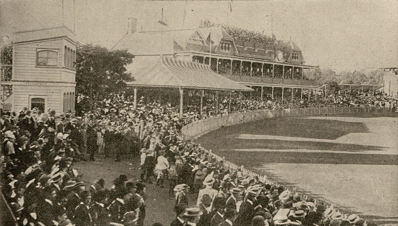 A view of the Melbourne Cricket Club Members' Pavilion in 1895 A view of the Melbourne Cricket Club Members' Pavilion in 1895