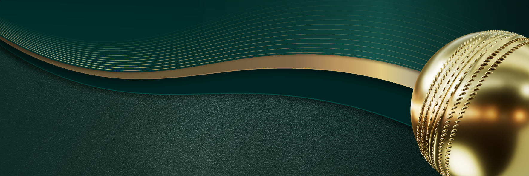 Green and gold cricket theme