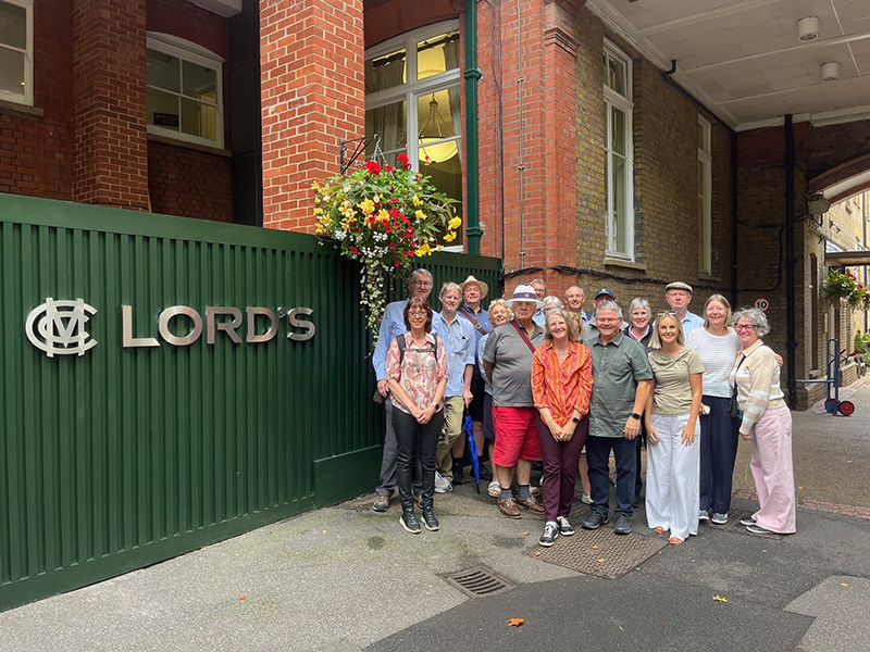 Members at the famous Lord's Cricket Ground