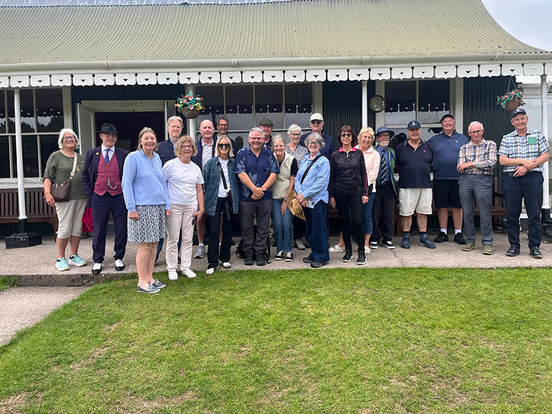 Members at the Cork County Cricket Club