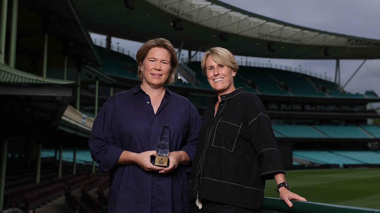 Alex Blackwell and Belinda Clark at Sydney Cricket Ground