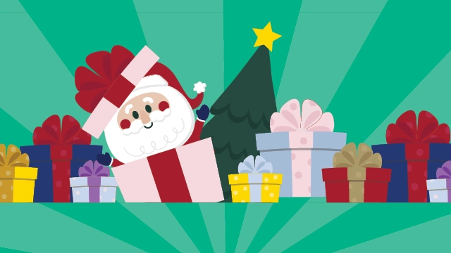 Santa Photos at the 'G MCC function Santa Photos at the 'G MCC function - santa graphics on a green background