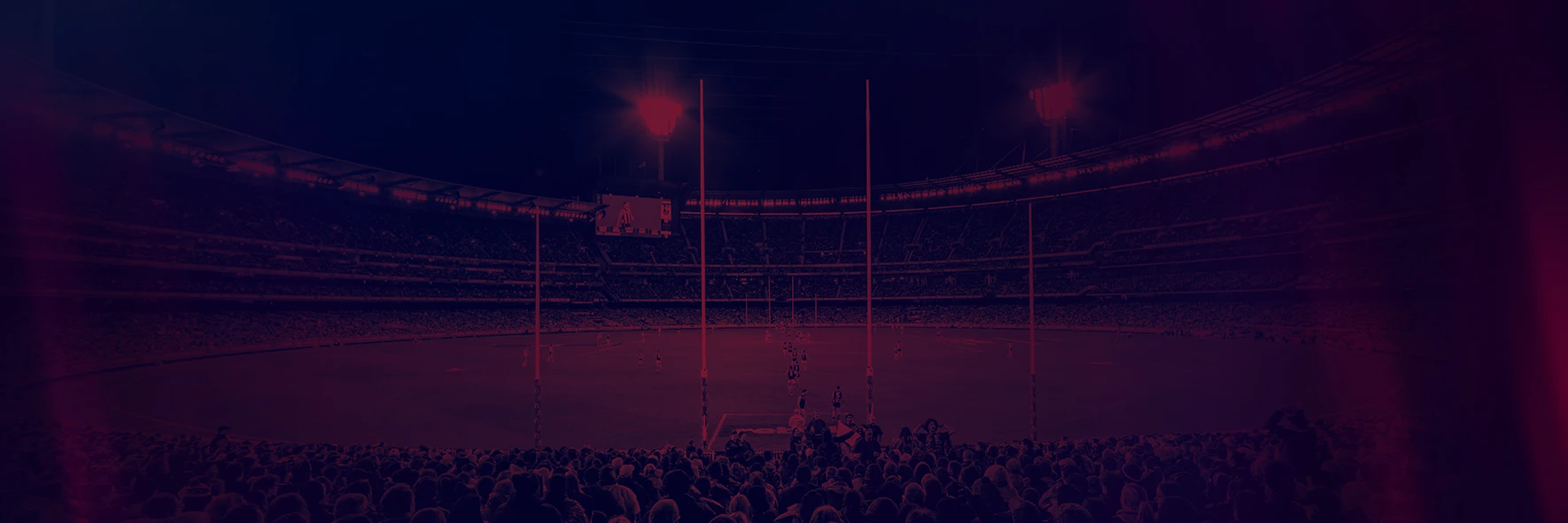 Navy and maroon AFL theme