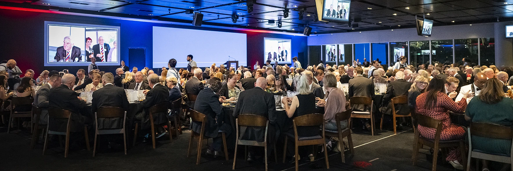 Large formal seated dinner function in the MCC